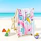 WERNNSAI Einhorn Strandtuch Für Kinder, 76 X 150 cm Sandfrei Handtücher Für Mädchen, Kinder Schnell Trocknend Badetuch,Ultra Saugfähig Superweich Stranddecke Pool Reisen Schwimmen Duschtuch