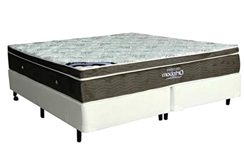 Cama Box+colchão Casal King Size Ortobom Exclusive 186x198x55