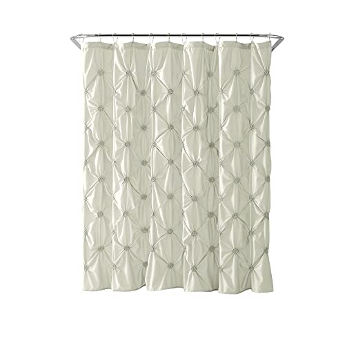 VCNY Home Shower Curtain, 72" x 72", Floral Burst Taupe | 100% Soft Polyester | Lightweight Design | Fits Most Baths & Showers | Update Your Bathroom Style | Simple but Bold Look | Easy to Clean by VCNY Home - Used condition - Image 6