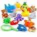 Liberty Imports Set of 15 Ocean Animals Water Squirties Fun Floating Bath Squirters for Kids