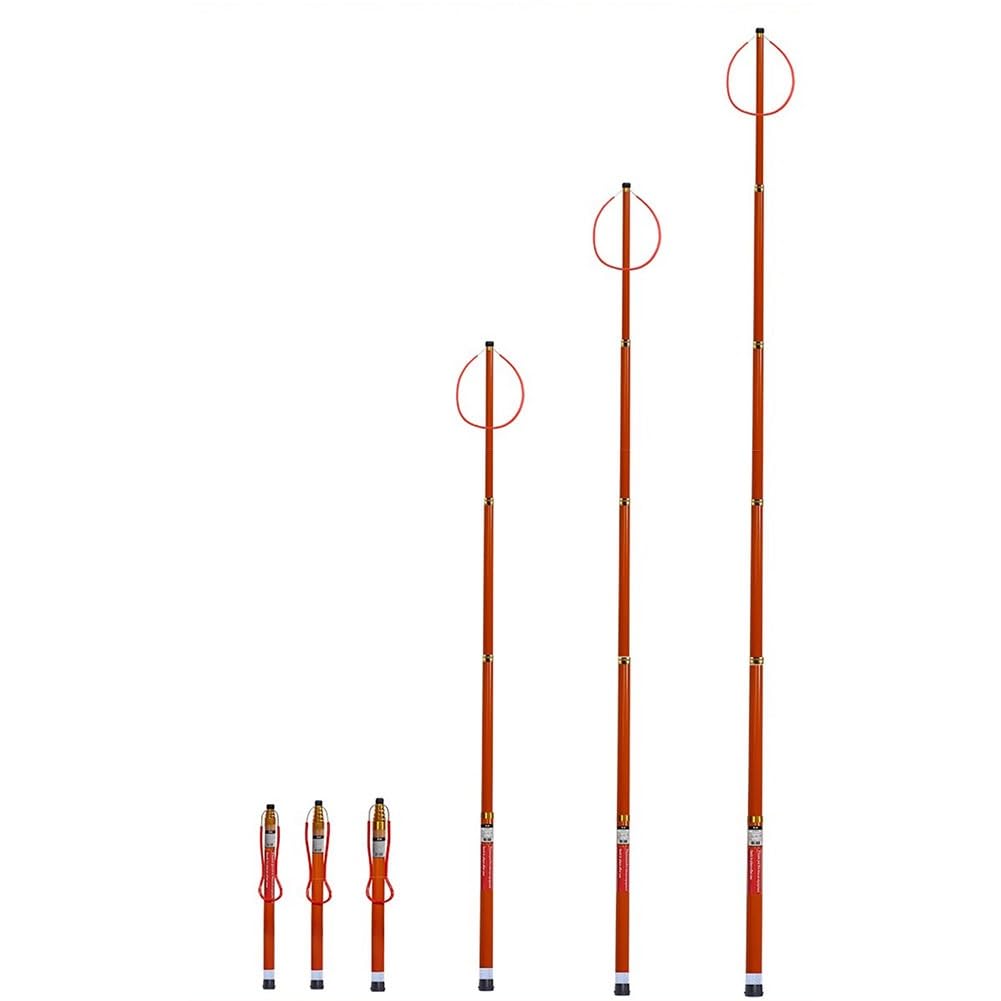 Pértiga de Rescate acuático Pértiga telescópica de Rescate Profesional Piscina Pértiga de Salvamento marítimo Plástico Reforzado con Fibra de Vidrio(6.5m/21.3ft)