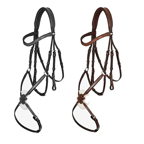 LeMieux Arika Grackle Bridle - Black/Silver Cob