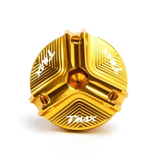 Tapa llenado aceite motor CNC para Yamaha TMAX 560 530 500 DX SX 2022-2024 en color amarillo