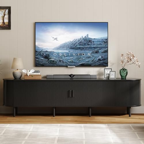 ONBRILL 86.6" TV Stand with Power Outlet for TVs up