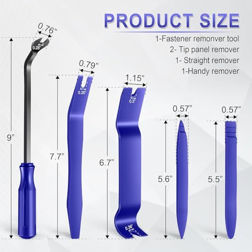 Image of ZIBUYU 5PCS Car Tool Kit Set -Non-Scratch Pry Car Trim Removal Tool Kit