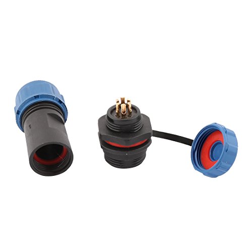Aexit Conector de aviación resistente al agua 6 polos miniatura 2