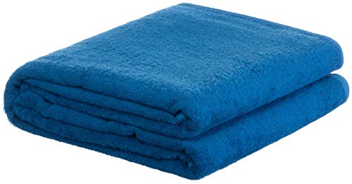 Brandsseller Frottierdecke Sommerdecke Picknickdecke Wohndecke 100% Baumwolle 150 x 200 cm Blau