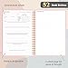 snootion Reading Journal - Book Journal Reading Log for Review and Track Your Reading Progress - Gift Book Accessories for Book Lovers and Voracious Readers-52 Books, A5 Size (Pink)