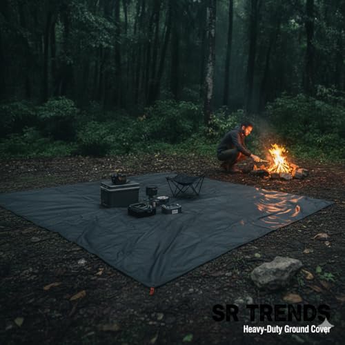 Image of 1200 GSM Extreme Power Canvas Tirpal - Industrial-Grade Waterproof Resistance Canvas Tarpaulin | Extra Thick, Tear-Proof & UV Shielded | Built for Heavy Commercial Use (Grey, 18 X 24 FT)