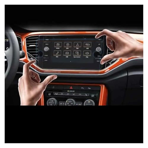 Protection d'écran pour VW T-ROC 2018-2021 vitre en verre trempé 8 pouces pour GPS