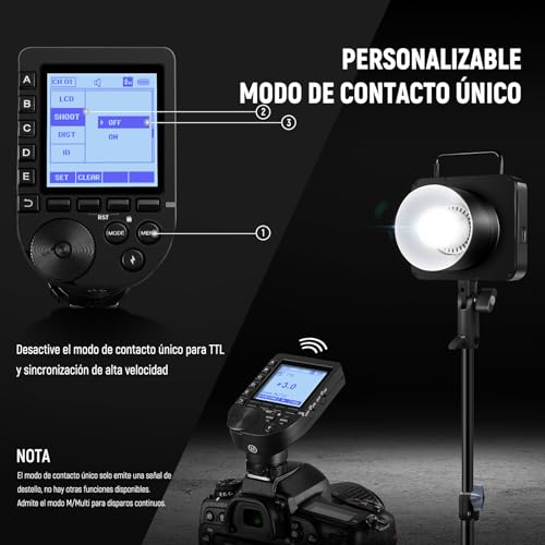 Ficha técnica NEEWER Q4 400Ws Flash Estroboscópico 2.4G TTL Disparador QPRO-N Compatible con Nikon 1/8000 HSS Lámpara de Modelado 30W 400 Potencia Completa Reciclaje 0.01-1.2s Batería 21.6V 2800mAh para Fotografía - Fernando Cortés