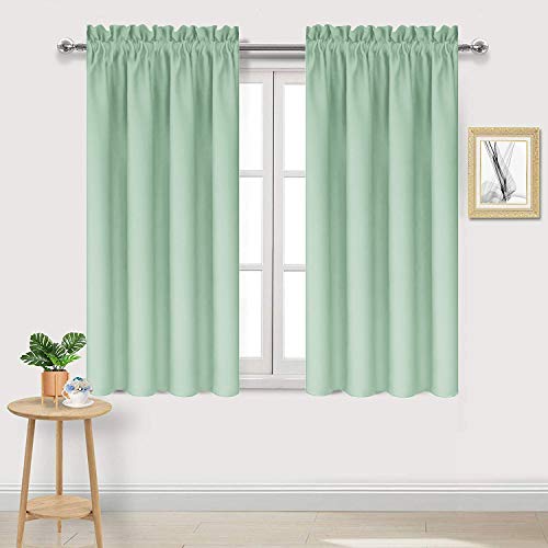 DWCN Blackout Curtains for Bedroom Living Room 42 x 45 Inch Long 2 Panels