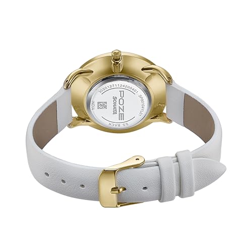 Image of Sonata Poze Analog Quartz Silver Dial Watch for Women