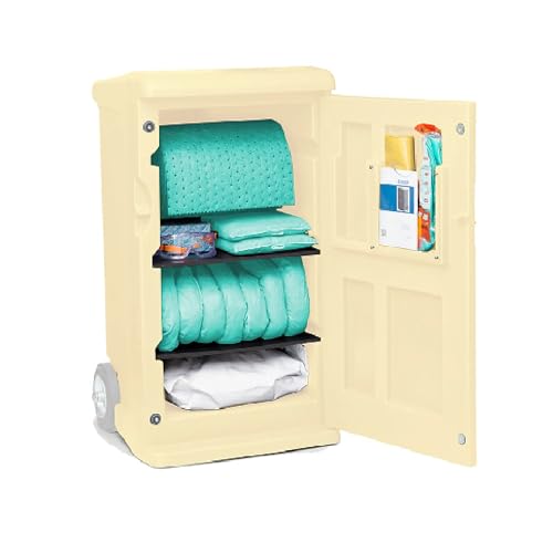DENIOS® Spill Refill Kit – Chemical – Medium – Absorbs 100 Gallons – Absorbent Pads, Socks & Pillows – Replacement for DENIOS® Spill Kit Caddies (Caddie Not Included) – OSHA/SPCC Compliant