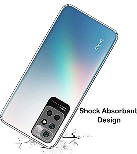 Image of Soft Flexible Silicone Back Cover Compatible with Xiaomi Redmi 10 Prime, Transparent Case
