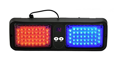 IllumiledX Red & Blue LED Visor Strobe Light for Law Enforcement Use