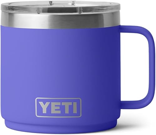 Miniatura 3 de YETI Rambler - Taza apilable de 14 onzas, aislada al vacío, de acero inoxidable con tapa MagSlider Stackable, Vacuum Insulated, MagSlider Lid
