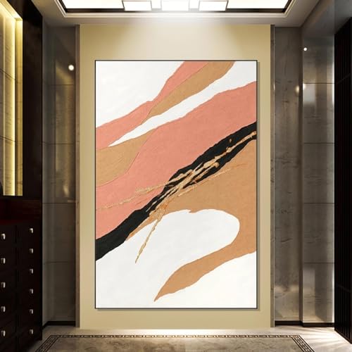 Peintures abstraites grand format pour habiller un grand mur blanc vide et triste