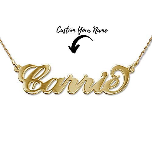 MyNameNecklace Personalized Name Necklace-Nameplate Christmas Jewelry Gift-14K Yellow Gold CUSTOM ANY NAME4