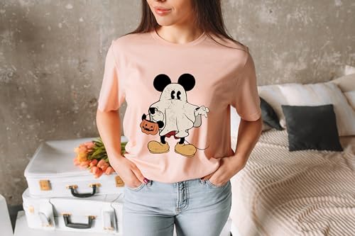 Retro M.ickey Ghost Halloween Shirt, M.ickey Spooky Season Shirt, M.ickey's Not So Scary Halloween Shirt, Halloween Pumpkin Tee2