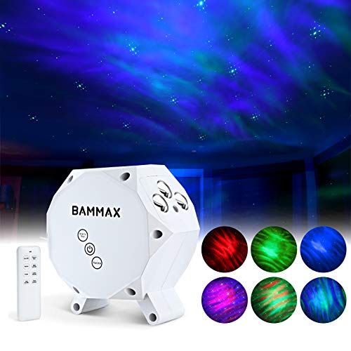 Bammax Sky Galaxy Projector, Star Night Light Projector with Built-in Bluetooth Speaker & Remote Control, Ceiling Projector Lights for Kids Bedroom, Game Room, Home Theater Mood Ambiance