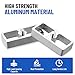 Racewill 1 inch Universal Leaf Spring Lowering Block, 2 Pack Aluminum Lower Blocks for Ride Height Adjustment, 5