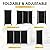 RANTILA 3 Panel Privacy Screen, 6 Ft Tall Folding Privacy Screen Room Dividers, Freestanding Room Partition Wall Dividers, 102''W x 20''D x 71''H, Black