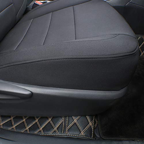 EKR Custom Fit Palisade Neoprene Car Seat Covers for Select Hyundai Palisade SE 2020 2021 2022 2023 2024 2025 - Neoprene (Black)