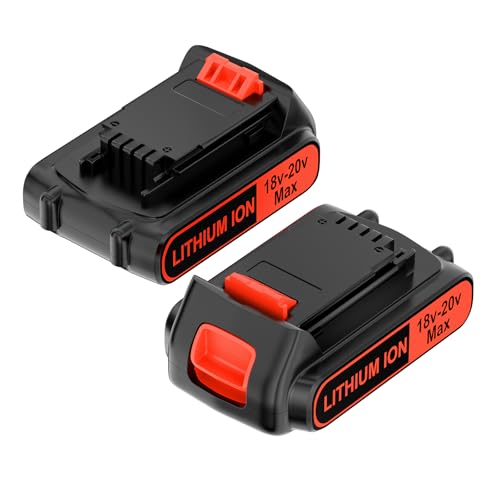 ZEYXINH 2X Batterie 18V 3000mAh Li-ION pour Outils Compatibles BL2018,BL1518,LBXR20,BL4018, LST220, LB2X4020 (Modèles Black & Decker)