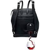 PortoVino Tokyo Backpack - Fashionable Wine Backpack with Hidden, Insulated Compartment, Holds 2 bottles of Wine! / Great Gift! / Happiness Guaranteed!