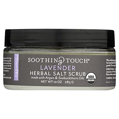 Soothing Touch Organic Herbal Salt Scrub Calming Lavender Cover