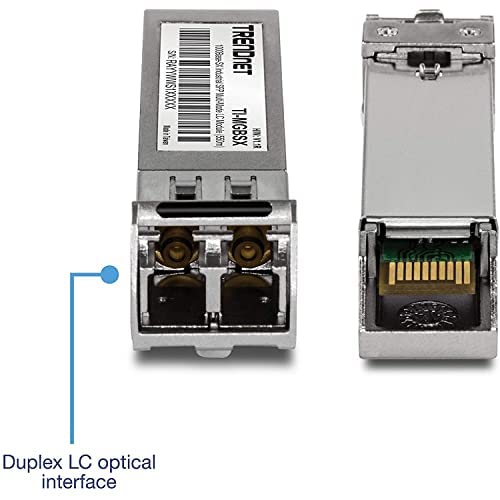 Image of TRENDnet 1000Base- SX Industrial SFP to RJ45 Multi-Mode LC Module, TI-MGBSX, Up to 550m (1,804 Ft), IEE 802.3z, ANSI Fiber Channel, Data Rates up to 1.25Gbps, LC-Type Duplex, Lifetime Protection