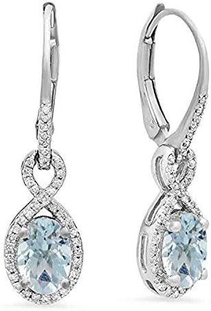 Dazzlingrock Collection Womens Infinity Dangling Earrings, 10K So...