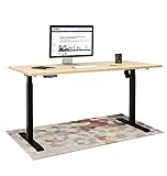 TISCH + GESTELL - Breite x Tiefe = 180 x 80 cm - DEKOR in ahorn I GESTELL in schwarz I robustes Tischgestell aus Stahl mit festem Stand. Die großzügigen T-Fuß-Gestelle sorgen für Stabilität. Der integrierte Bodenausgleich gleicht Unebenheiten durch Teppiche / abschüssige Böden aus.