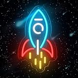 Rocket Neon Sign, Rocket LED Sign Light For Boy's Gift, USB Powered Dimmable Light Up Sign For Kids Room Gaming Room Bedroom Wall Decor Birthday Event Party Decoration