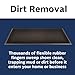 Notrax T28 Scrape® Moisture Trap Entry Scraper Mat, Outdoor Natural Rubber Doormat for Home or Business, Medium-Duty, Beveled Edges, 24