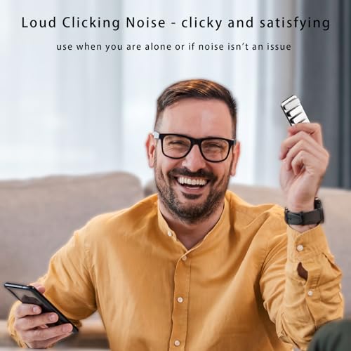 Fidget Toys Adults Metal Fidget Slider EDC Magnetic Haptic Fidget Clicker with 3 Noise Levels, Loud-Quieter-Quiet Fidget Toy for Adults Office Class, Magnetic Toys, Relief Stress and Anxiety - Image 4
