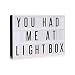 Lightess Cinema Light Box With Free Combination Letters And LED Light Message Board Lamp A4 Size