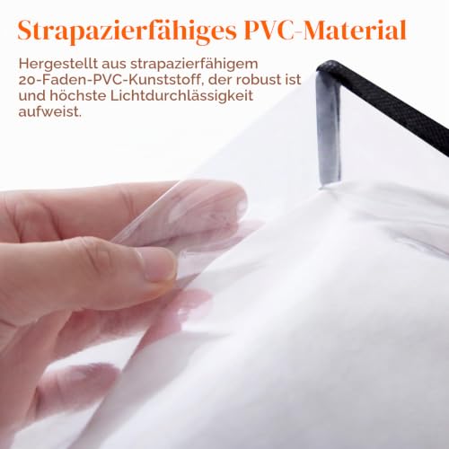 Lifewit 6er Pack Transparente Plastik Aufbewahrungstasche, 90L – Ansicht 2