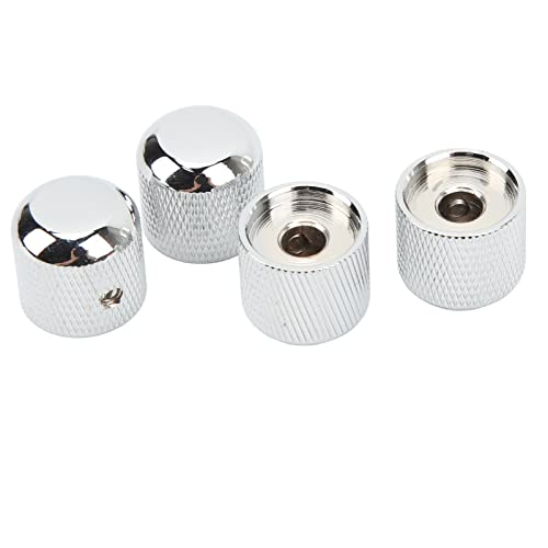 Botões de Volume de Tom de Guitarra, Profissional 4pcs Metal Dome Botão de Guitarra Ferro Furado For