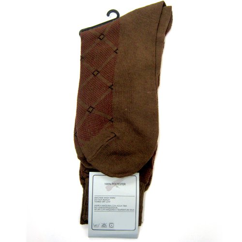 12 Pairs Mens Dress Socks Multi Color Print Casual Work Size 10-13 Crew Asst Trouser Socks Calf Crew Casual Professional Soft Lightweight Breathable Fashion Classic Comfortable Business Work Mens4