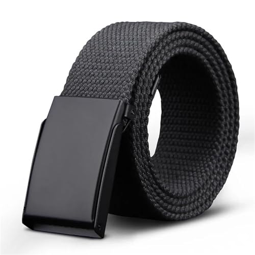 Plus LONG Size Canvas Belts Men Black Automatic Buckle Unisex Women Large Big Size Jeans Belts