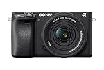 Sony Alpha 6400 cámara mirrorless (APS-C) con obje...: Cámara polivalente para videógrafos: grabación de vídeos en alta resolución 4K HDR y función de cámara lenta Full HD (120p) con enfoque automático Objetivo 16-50mm versátil para fotos y vídeos. El zoom motorizado suave y silencioso es ideal para víde...