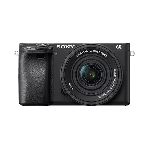 Sony Alpha 6400 APS-C Spiegellose Kamera mit 16-50mm Objektiv (Schneller 0,02s Autofokus mit Augenerkennung für Mensch und Tier, 4K-Filmaufnahmen und neigbares Display für Vlogging)