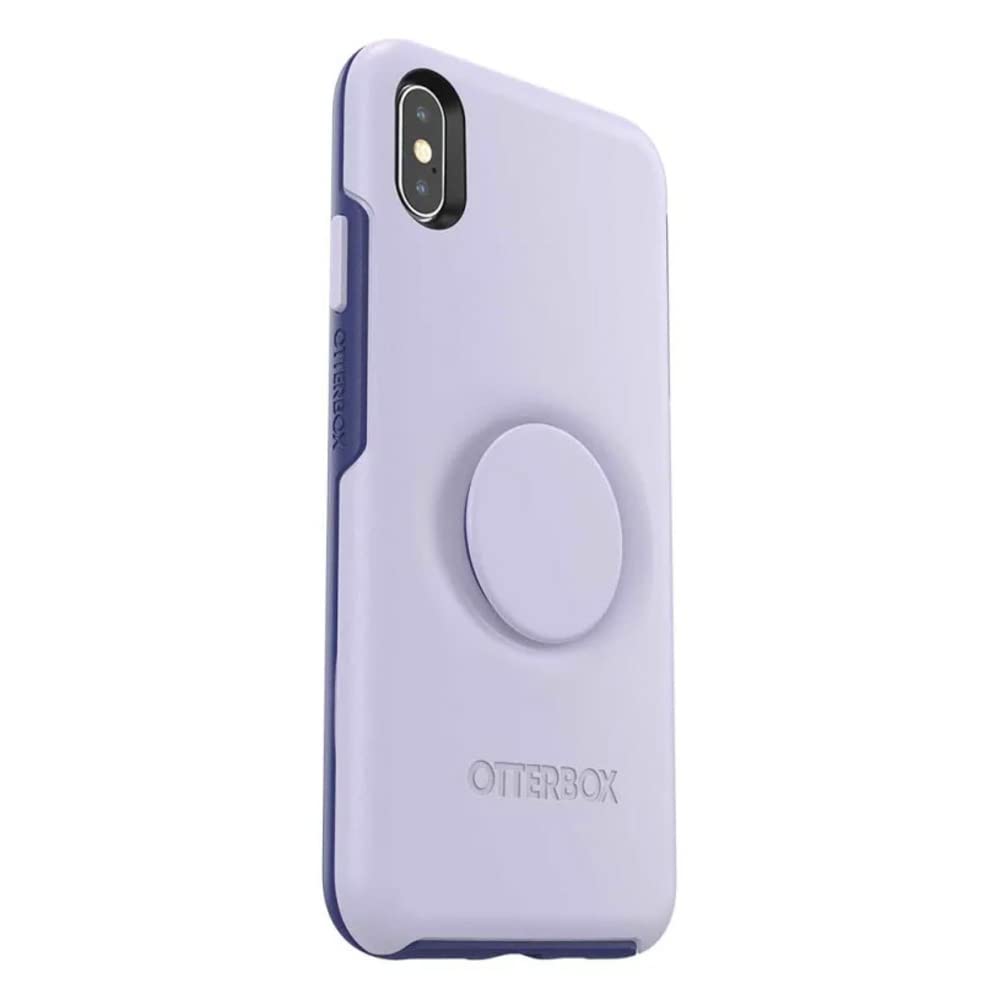 Coque antichoc iPhone XS Max avec PopSockets intégré mauve - 7