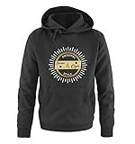 Comedy Shirts - Original Bonnie & Clyde Style - Motiv Shine - Herren Hoodie - Schwarz / Gold-Weiss Gr. S