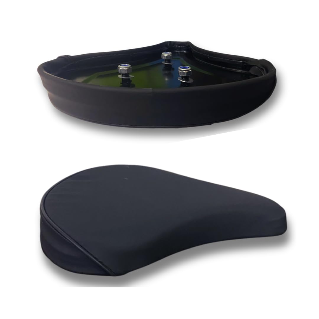Selle de Rechange pour vélo d'appartement 3 vis Ergonomique Confortable Large Mousse Padded siège de vélo de Chambre intérieur, Noir