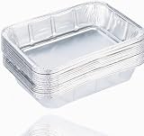TK Gruppe Timo Klingler 20er Einwegschale 1200 ml aus Aluminium zum Grillen - Aluschale ca. 19x15x4 cm Grillschale - Fettauffangschale Gasgrill