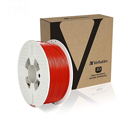 Verbatim 55053 Pet-G Filament 1.75 Red 1 Kg Spule, Rosso
