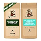 Dr. Squatch Natural Men's Body Wash Shower Gel - Cleansing, Nourishing, Long Lasting Scent, Moisturizing Body Wash for Men - Pine Tar + Coconut Castaway (14 oz, 2-Pack)